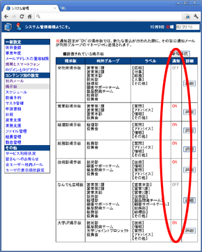 メール通知機能でスムースかつ確実な情報共有を実現 メール通知機能でスムースかつ確実な情報共有を実現
