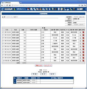 交通費精算書類完成 交通費精算書類完成